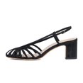 thumbnail image 2 of XYD Women Trendy Caged Toe Sandals Strappy Slingback Chunky Low Heels Cutout Slip On Shoes Party Event Daily Size 4 Black, 2 of 4