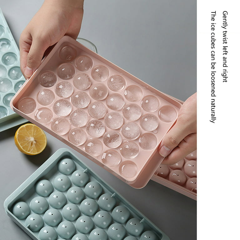 Ice Cube Trays for Freezer, 64 Nuggets Ice Cubes Pink Molds