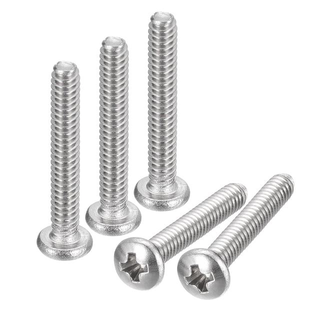 Unique Bargains Vis de Machine à Tête de Poêle 4-40x3/4 Pieds, Vis en Acier Inoxydable 18-8, Lot de 25