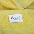 thumbnail image 6 of Ample Decor Bathroom Towel Set of 18 - 4 Hand Towel, 4 Bath Towel, 10 Wash Cloths - Yellow, 6 of 7