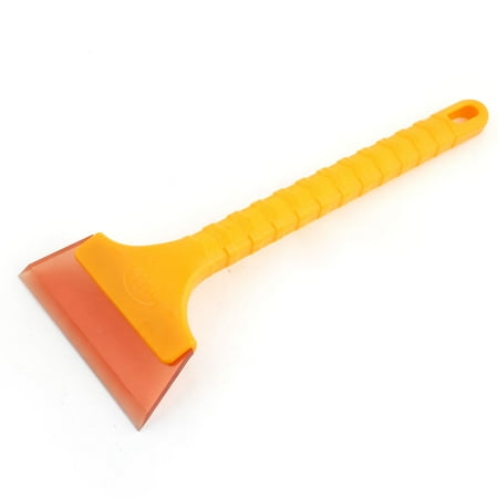 Antislip Plastic Handle Scraper Cleaner Yellow Brown 4.9