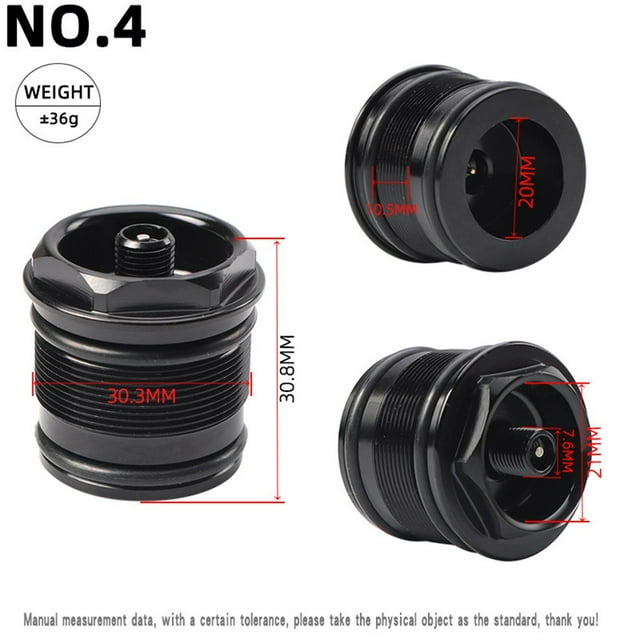 Bike Fork Valve Nut Bicycle Air Fork Cap Assembly Thread 28.3/30.3/32.3x1.0mm