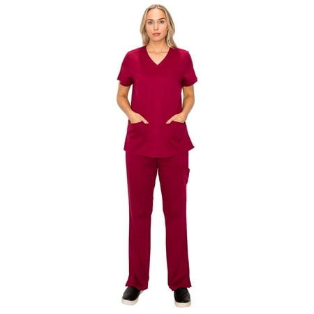 

TJM - women s medical uniform scrub sets 2-piece set