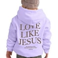 thumbnail image 2 of Tiijoy Little Girls Letter Hoodie Casual Unisex Hooded Sweatshirt for Kids, Sizes 5-6, 2 of 7