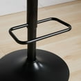 thumbnail image 6 of PORKISS Bar Stool, Walnut Bentwood Swivel Barstool with Leather Back and Seat, Adjustable Counter Island Chair with Footrest, Modern Upholstered Bar Chirs for Kitchen Island, Dining Room, Beige, 6 of 11