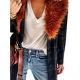 thumbnail image 4 of Gvmfive Women's Fashion Jacket Faux Fur Collar Coat Outwear, 4 of 8