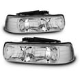 thumbnail image 2 of AKKON - For chevy 1999-2002 Silverado 3500 2500 1500 HD 00-06 Tahoe Suburban Clear Euro Headlights (Left+Right), 2 of 5