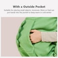 thumbnail image 4 of Funda para portabebés Capa elástica con capucha para bebé Funda de invierno suave MABOTO Verde, 4 of 7