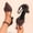 Coffee, variant on Womens High Kitten Heel Bow Heels Dress Shoes Closed Pointed Toe Ankle Strap Elegant Wedding Party Pumps White 9.5(43)