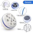 thumbnail image 4 of Submersible Led Lights With Magnet, Ip68 Waterproof Underwater Pool Led Lights With 13 Leds, 4 Suction Cups And 164ft/50m Rf Remote, Battery Operated, 4 of 5