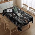 thumbnail image 5 of Coffee Theme Tablecloth,Oil Proof Spill Proof Polyester Table Cover for Rectangle Tables,Foldable Table Cloths Cute Tablecloths for Camping Dining Buffet Parties, 5 of 5
