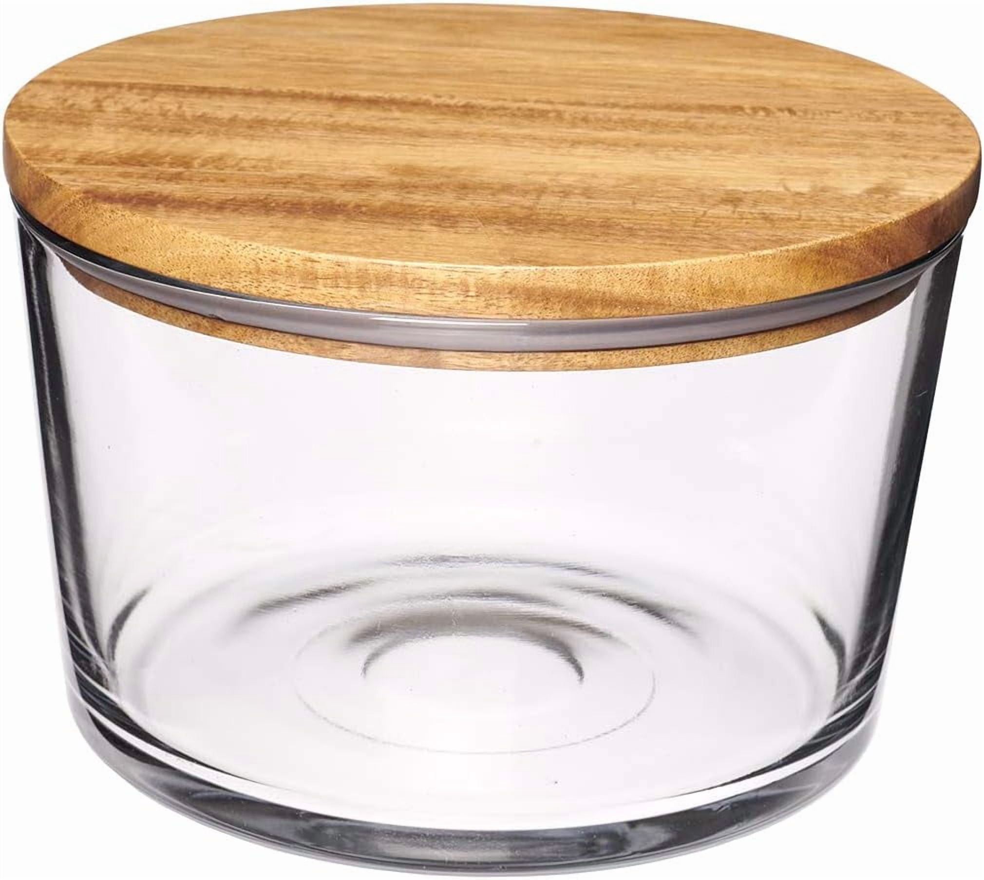 LOVYANXUE 9 Inch Glass Trifle Bowl With Lid - 155 Oz Large Salad & Dessert Serving Bowl, Microwave & Dishwasher Safe