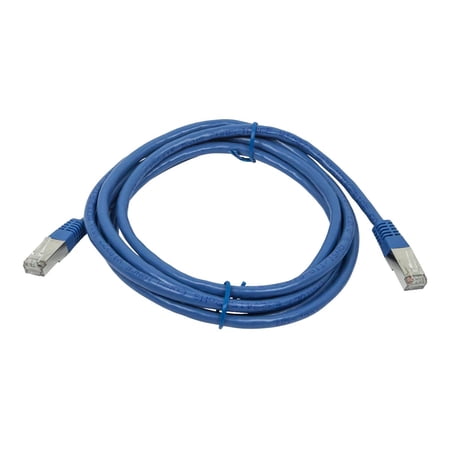UPC: 0757901813665 | Monoprice ZEROboot series – Patch cable – RJ-45 (M) to RJ-45 (M) – 7 ft – STP – CAT 6a – stranded – blue