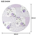 thumbnail image 6 of Pioneer Flower Floral Print Pattern Round Tablecloth 60"x60",Wrinkle Wipeable Table Cloth for Kitchen Dining Room Picnic Patio Party, 6 of 6