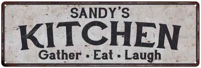 Sandy S Kitchen Gift Rustic Chic Decor Gift 6x18 Sign 206180051276 Walmart Com Walmart Com