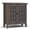 Farmhouse Grey, variant on Simpli Home Bedford 32 inch Wide Solid Wood Transitional Low Storage Media Cabinet in Dark Tobacco Brown