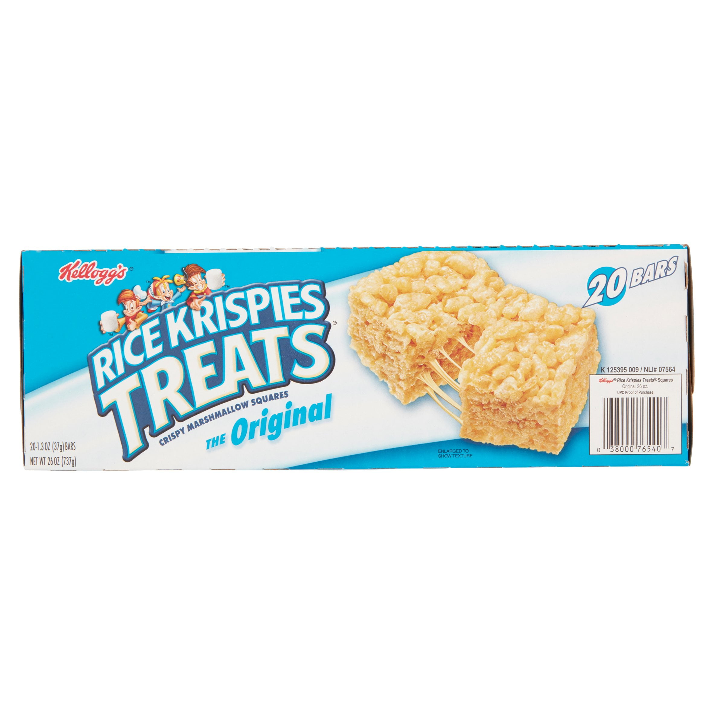  Kellogg'S Rice Krispies Treats, Crispy Marshmallow Squares,  Original, Single Serve, Display Box, 1.3 Oz Bars (25Count)