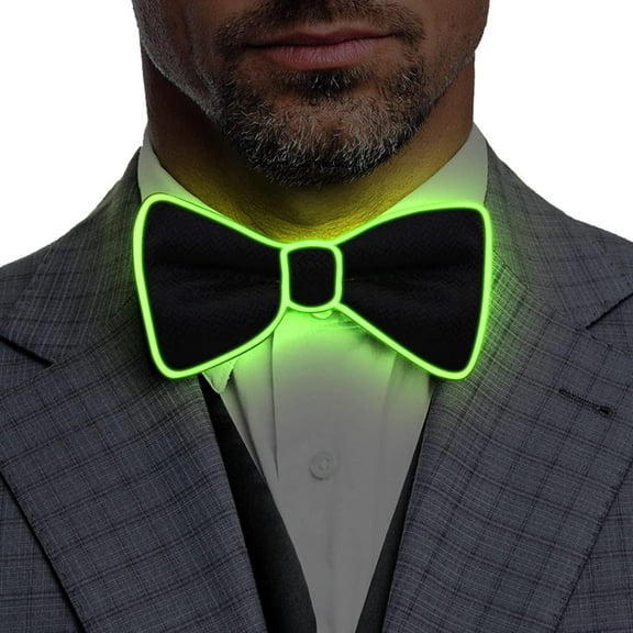 LED Bow Tie Light Up Bow Tie LED Bow Tie Adjustable Light Up Bow Tie, Novelty Bow Tie Party Glowing LED Tie