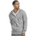 thumbnail image 2 of COUVER Men's Active Casual Cotton Terry Zipper Hoodie, Heather Grey M, 1 Count, 1 Pack, 2 of 4