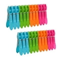 thumbnail image 1 of kkbbma Plastic Clothes Pins Laundry Clips Savings Clearance - 24Pcs Laundry Clothes Pins Hanging Pegs Clips Plastic Hangers Racks Clothespins, 1 of 7