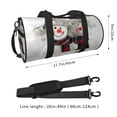 thumbnail image 2 of Rocae Christmas Snowman With Hat Print Round Travel Duffel Bag and Fitness Bag, Women's Waterproof Weekend Tote, Men's Travel and Fitness Essentials, 2 of 8