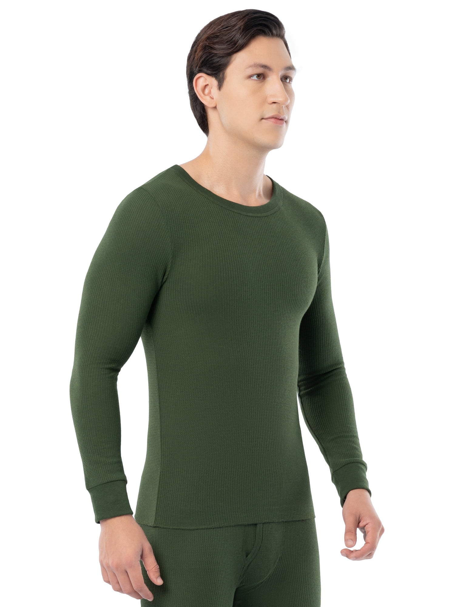 Fruit of the Loom Men's Thermal Waffle Crew Top, Sizes S-5XL