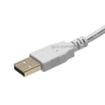 thumbnail image 2 of Monoprice USB 2.0 Cable - 1.5 Feet - White | USB Type-A Male to USB Type-B Male, 28/24AWG, Gold Plated, 2 of 3