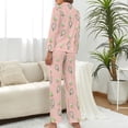 thumbnail image 3 of Top-kevin Women Long Sleeve Pajama Set Comfy Pjs Sets Western Cowboy Sun 2 Piece Lounge Set, 3 of 12
