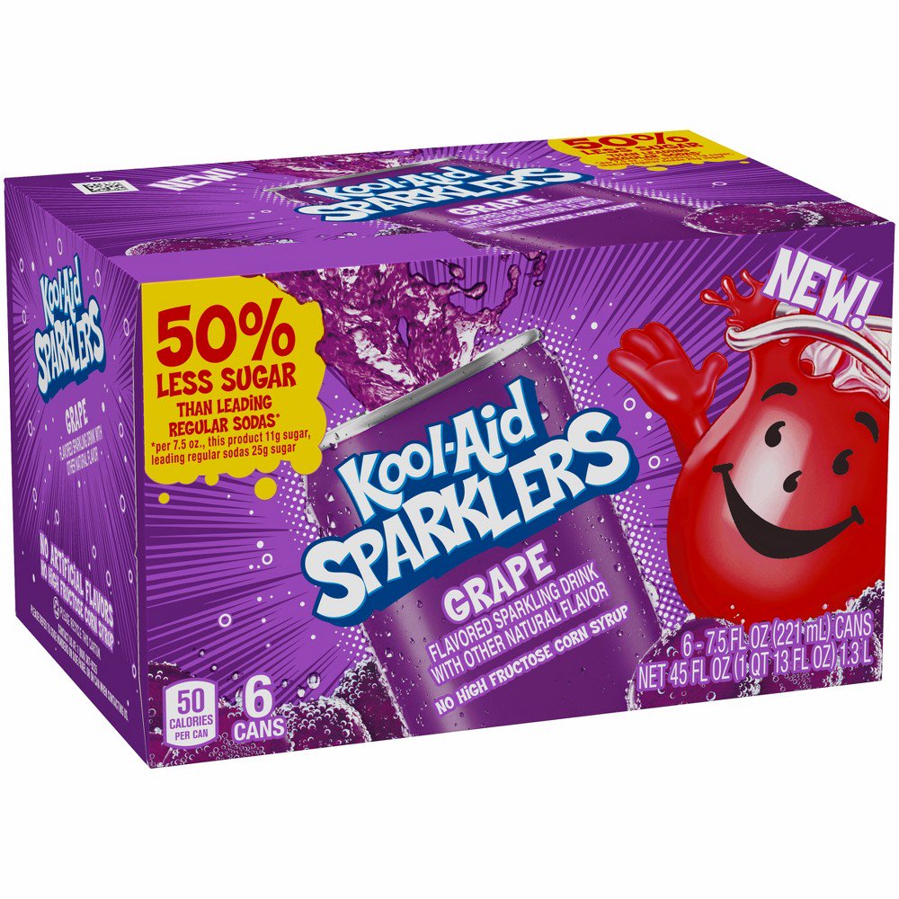 KoolAid Sparklers Grape Cooler (Pack of 12)