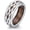 03-Celtic Knot, variant on Jesus Crown of Thorns Ring 925 Sterling Silver Wood Ring Christian Cross Band Rings Wooden Jewelry Gifts for Men Women Size 10