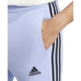 thumbnail image 4 of Adidas BLUE SPARK Men's 3-Stripes Regular-Fit Fleece Joggers, US 2X-Large, 4 of 4