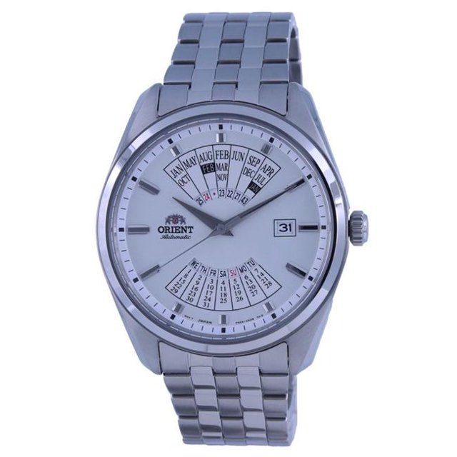 Orient RA-BA0004S10B Contemporary Multi Year Calendar Stainless Steel Automatic Mens Watch, Black