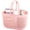 pink, variant on Fammart Mesh Shower Bag, Quick-Dry Shower Caddy with Zipper & 2 Pockets. Portable Toiletry Bag for Bathroom, Gym, Travel, Camp, Beach, Dorm & College Essentials (Black)