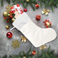 thumbnail image 6 of Coolnut Christmas Stocking Personalized Solid Color Large Candy Stocking Hanging Gift Xmas Stockings Decoration 1 PC for Family Holiday Party Ornaments Decor Fireplace, 6 of 7
