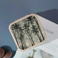 thumbnail image 4 of Autua Trees Theme Travel Jewelry Case Organizer with Necklace Hooks and Zipper Storage Box, Compact Size for Rings, Earrings, Valentine's Day and Christmas Gifts Pink, 4 of 5