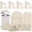 Beige, variant on GPED 46 Pieces Wheat Straw Dinnerware Sets for 4, Plates and Bowls Sets With Cutting Board and Fruit Knife, Outdoor Camping Dishes Sets, Microwave & Dishwasher Safe, Lightweight & Unbreakable, Black