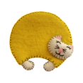 thumbnail image 1 of Hyasfey Handmade Felted Cat Coasters Soft Cup Mat for Hot Cold Beverages Cute Kitten Drink Coasters for Table Protection, 1 of 8