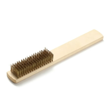 

12 Piece Wire Brush Copper/Steel Brush File Cleaning Brush Timber Handle Steel Rust Removal Polishing Brush for Home