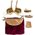 thumbnail image 5 of Slave Golden Princess Leia Bikini Costume Set with Accessories – Exotic Belly Dancer Outfit, 5 of 6