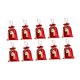 thumbnail image 3 of 10 bolsas de dulces de boda, bolsas de satén, bolsa de novia roja, bolsa portátil con cordón, bolsas de regalo con cordón para vacaciones, Baby Shower M, 3 of 8