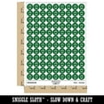 thumbnail image 2 of Kawaii Cute Boba Bubble Milk Tea Face 200+ Round Stickers - Dark Green - Matte Finish - 0.50" Size, 2 of 3