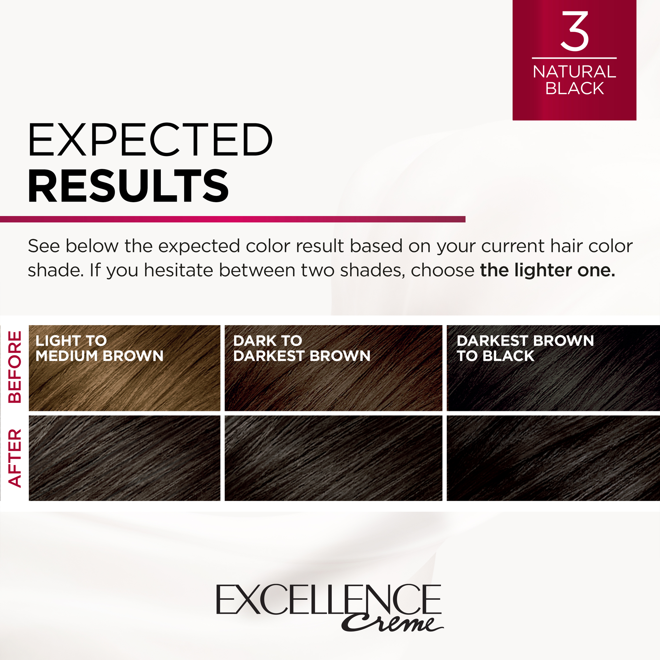 L'Oreal Paris Excellence Creme Permanent Hair Color, 3 Natural Black - image 5 of 7