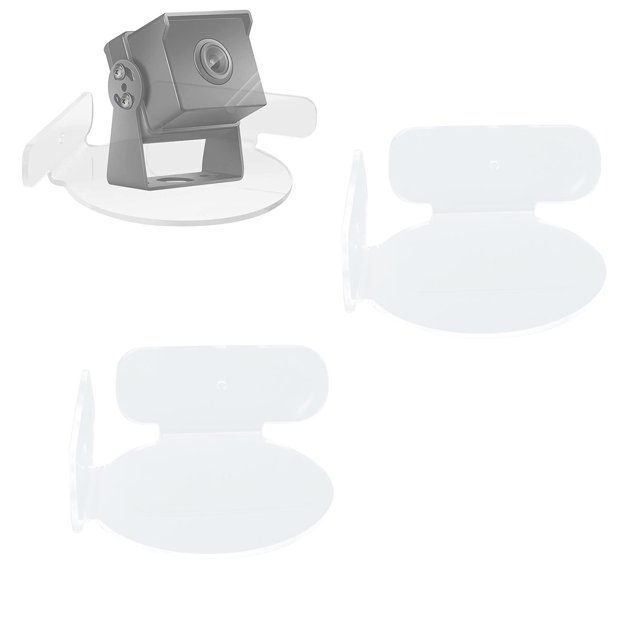 Circular Corner Shelf, 4Pcs Universal Durable Easy To Install Floating Corner Shelf Acrylic for Baby Monitor Transparent