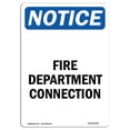thumbnail image 1 of SignMission OS-NS-A-1218-V-12560 12 x 18 in. OSHA Notice Sign - Fire Department Connection, 1 of 1