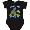 thumbnail image 3 of Inktastic Rhino That My Grandpa Loves Me with Cute Rhinos Boys or Girls Baby Bodysuit, 3 of 5