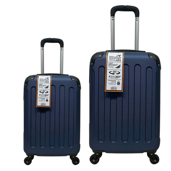 Set de Maletas Kassel con llantas desmontables PEAK TOUR 18" y 24" Azul