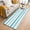 Teal, variant on 2'x6' Rug Runners for Hallways Kitchen, Aqua Ombre Grey Striped Non Slip Entryway Beside Floor Carpet Runner, Farmhouse Stripe Modern Washable Laundry Room Bedroom Throw Rugs Mat for Family Pet