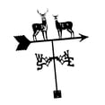 thumbnail image 2 of Almencla Metal Wind Vane Wind Direction Indicator Farm Barn Garage Weather Vane Mount With Elks 35cm, 2 of 8
