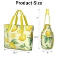 thumbnail image 3 of Tote Bag for Women - Lemon Shoulder Bag - Large Utility Work Duffle Bag with Zipper Handbag for Travel, Work, Sprots, 3 of 5
