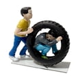 thumbnail image 5 of Miniature People Figurine Model Architectural Scene Resin Crafted for Train Diorama and Kid Photography Setup, 5 of 8